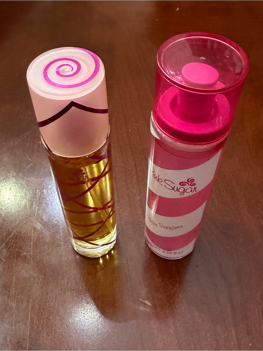Pink Sugar Fragrance Spray — Pink & Clear Bottle and Pink hair spray - Picture 3 of 7